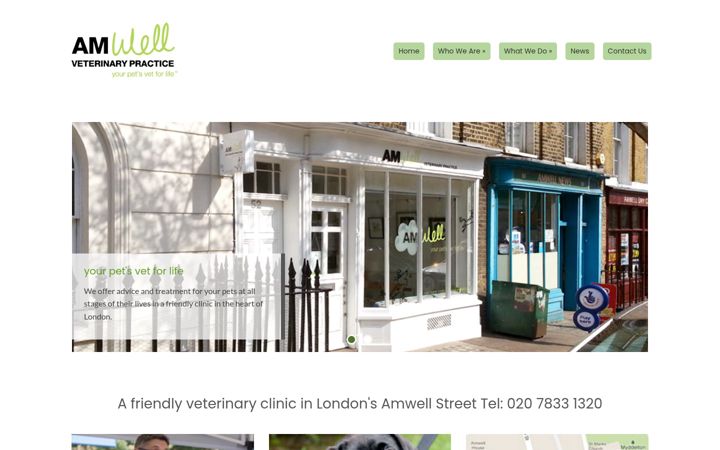 Screenshot of amwell.co.uk