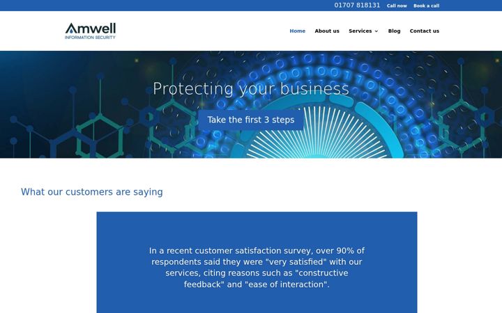 Ekrānuzņēmums no amwellis.co.uk