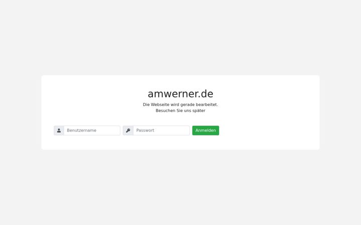Screenshot of amwerner.de