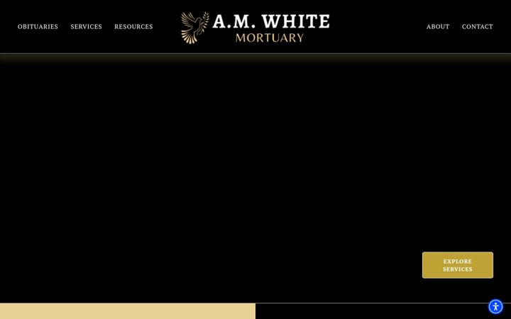 Screenshot of amwhitemortuary.com