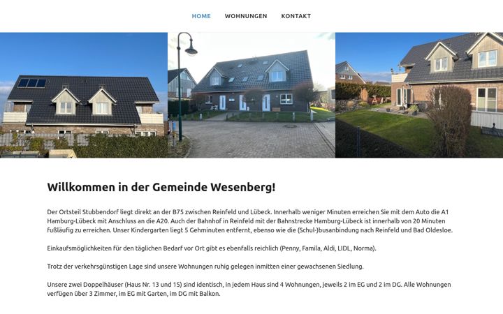 Screenshot of amwischhof.de