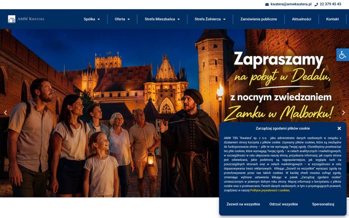 Screenshot di amwkwatera.pl