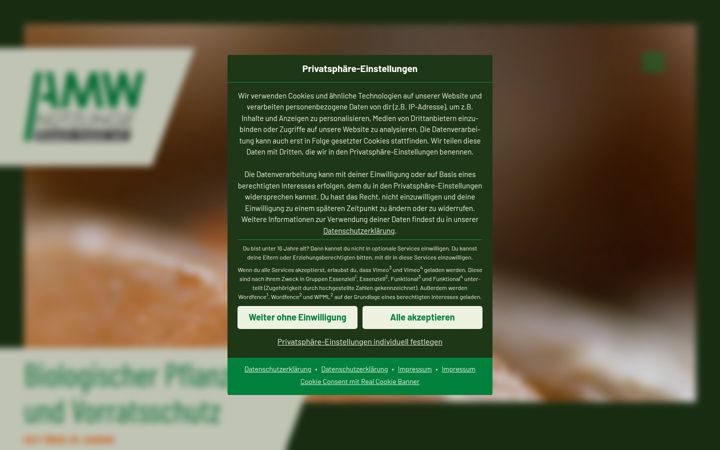 Екранна снимка на amwnuetzlinge.de