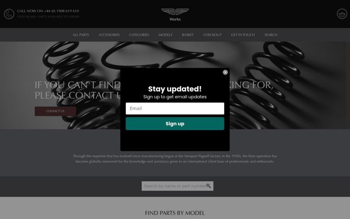 Screenshot of amwparts.com