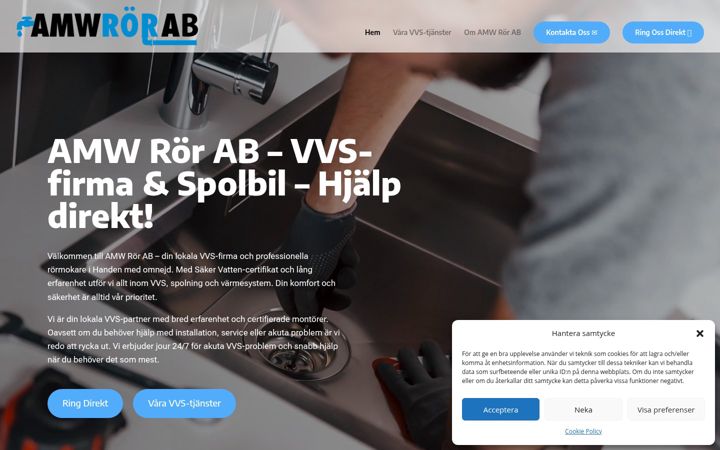 Screenshot of amwror.se