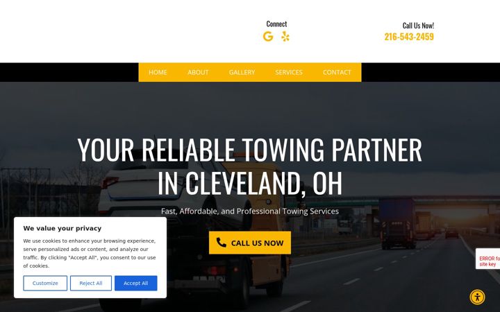 Screenshot of amwtowing.net