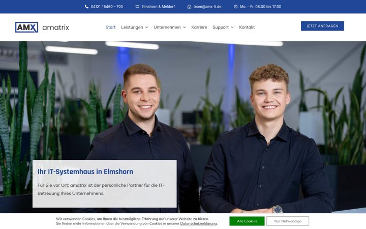 Екранна снимка на amx-it.de