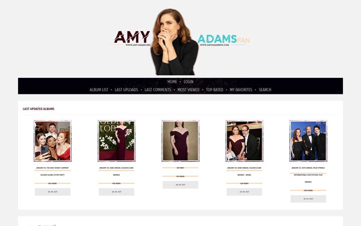 Screenshot του amy-adams.org