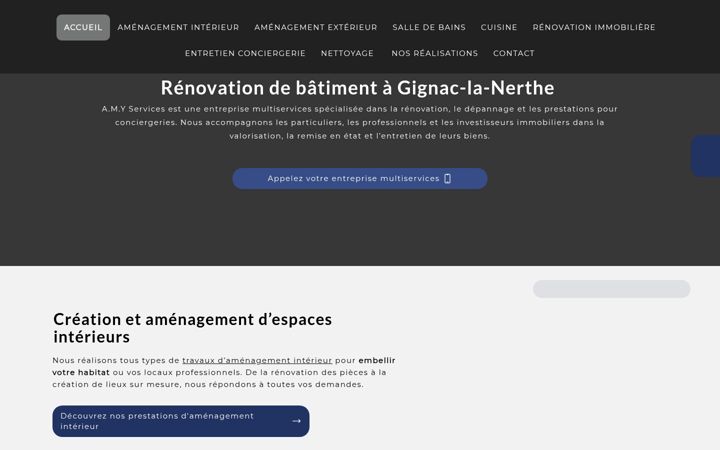 Screenshot of amy-services.fr