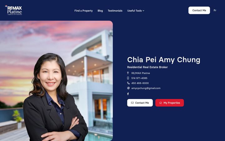 Screenshot of amychungrealestates.com