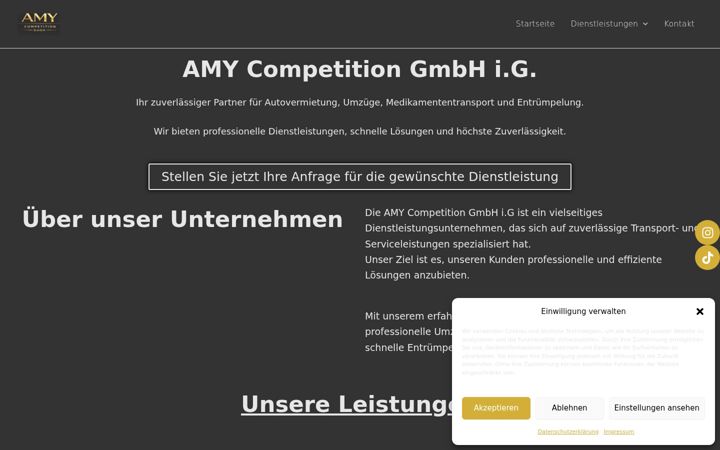 Screenshot of amycompetitiongmbh.de