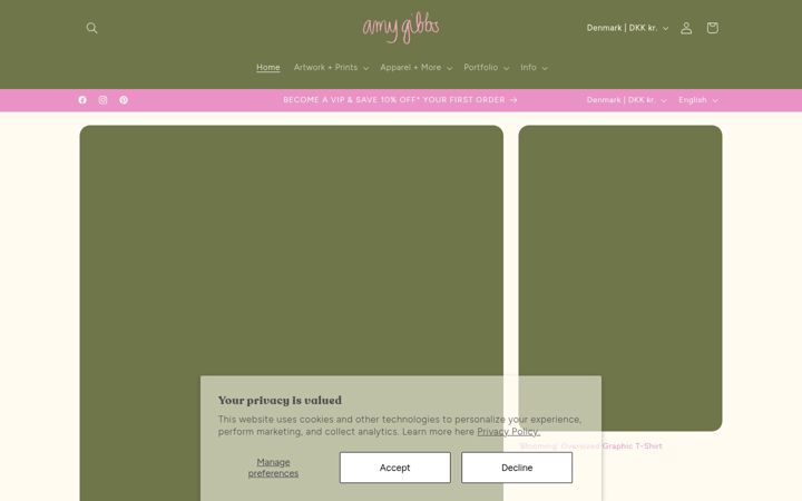 Snímek obrazovky amygibbsdesign.com.au