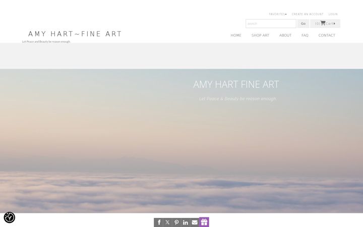 Screenshot of amyhartfineart.com