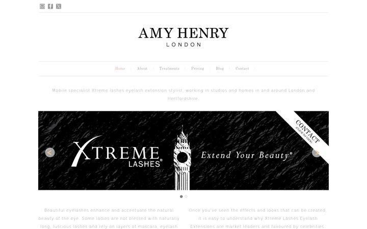 Screenshot of amyhenrylondon.co.uk