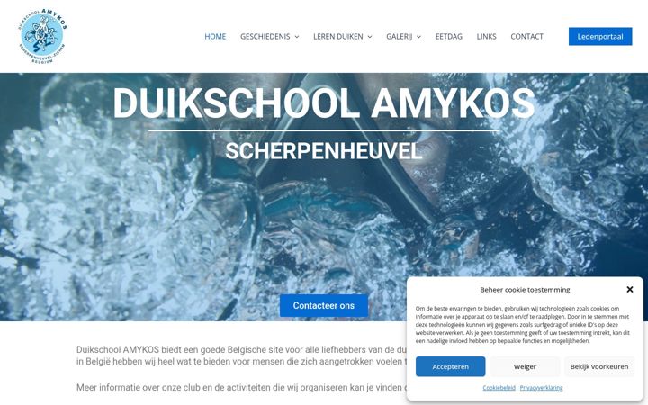 Skjermbilde av amykos.be