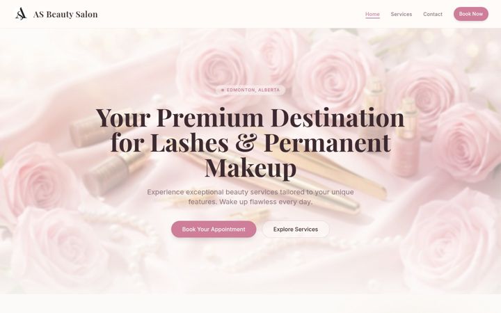 Екранна снимка на amylashes.ca