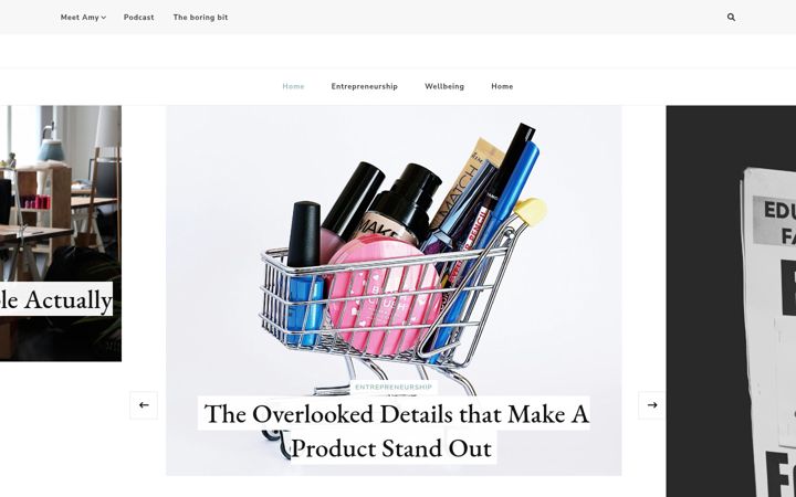 Screenshot of amypigott.co.uk