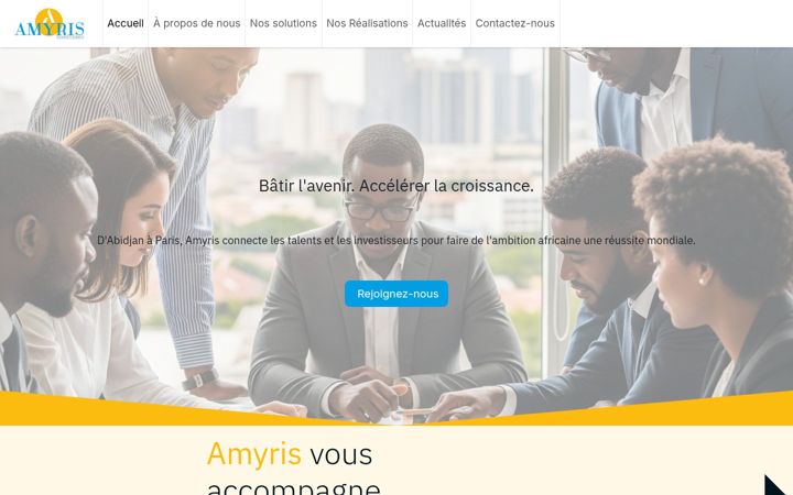Screenshot of amyrisconseilsconsultance.com