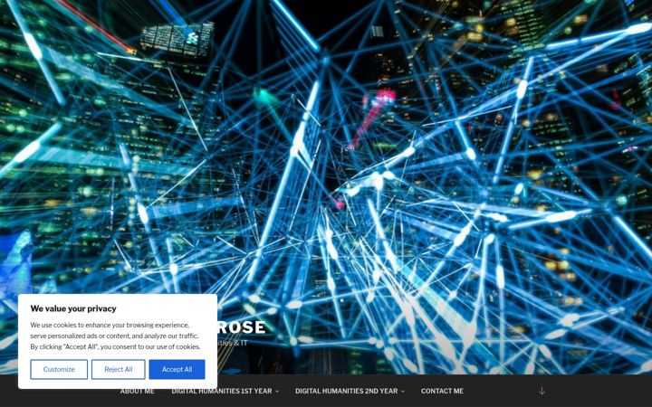 Screenshot of amyrosewalsh.com