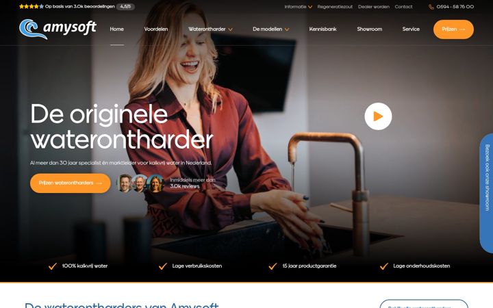 Screenshot of amysoft.nl