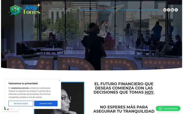 Screenshot of amytorres.com.mx