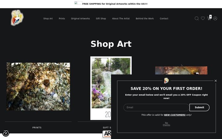 Screenshot of amyueckertbatesart.com
