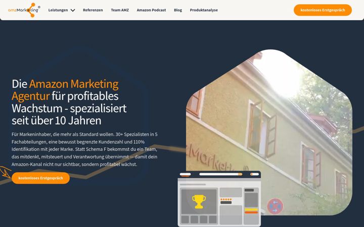 Screenshot of amz-marketingteam.com