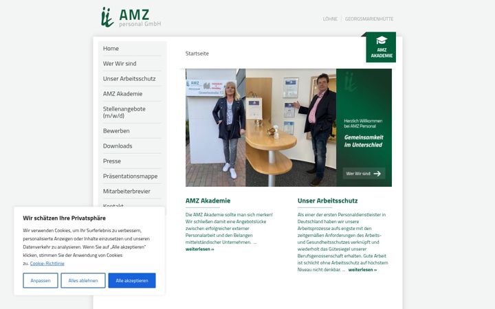 Екранна снимка на amz-personal.de