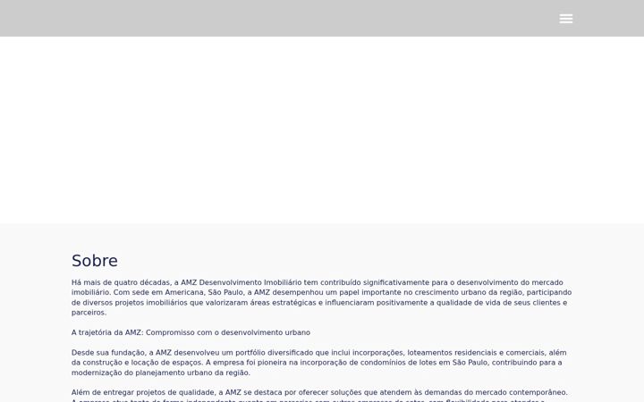 Screenshot of amzdi.com.br
