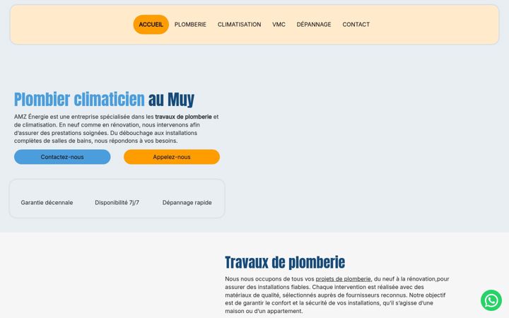 Screenshot ta' amzenergie83.fr