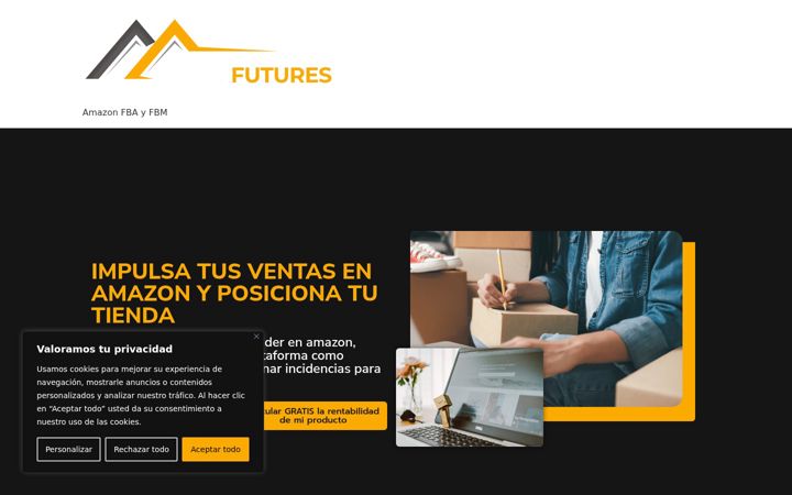 Screenshot of amzfuturespro.com