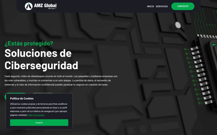 Екранна снимка на amzglobal.es