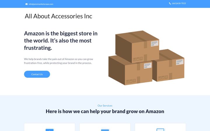 Screenshot of amzmarketscope.com