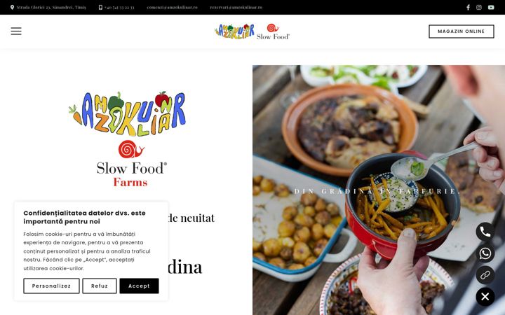 Screenshot of amzokulinar.ro
