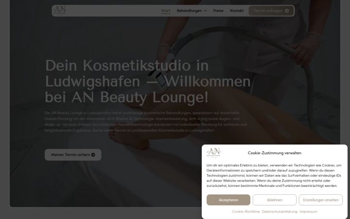 Екранна снимка на an-beautylounge.de