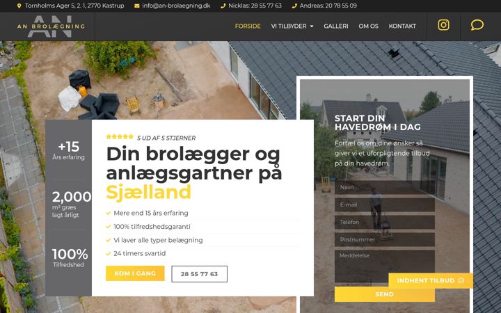 Screenshot of an-brolaegning.dk