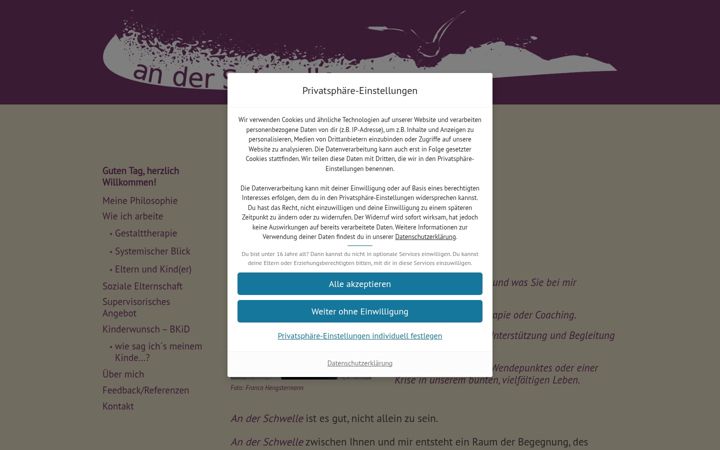 Ekrānuzņēmums no an-der-schwelle.de