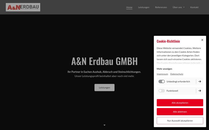 Screenshot of an-erdbau.com