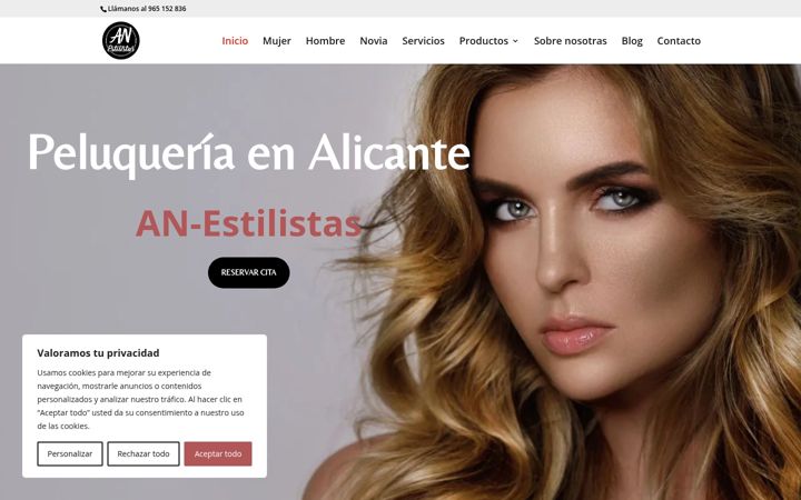 Screenshot of an-estilistas.com
