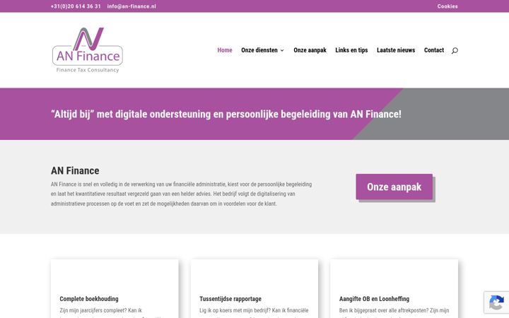 Screenshot of an-finance.nl