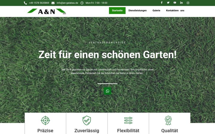 Screenshot of an-galabau.de