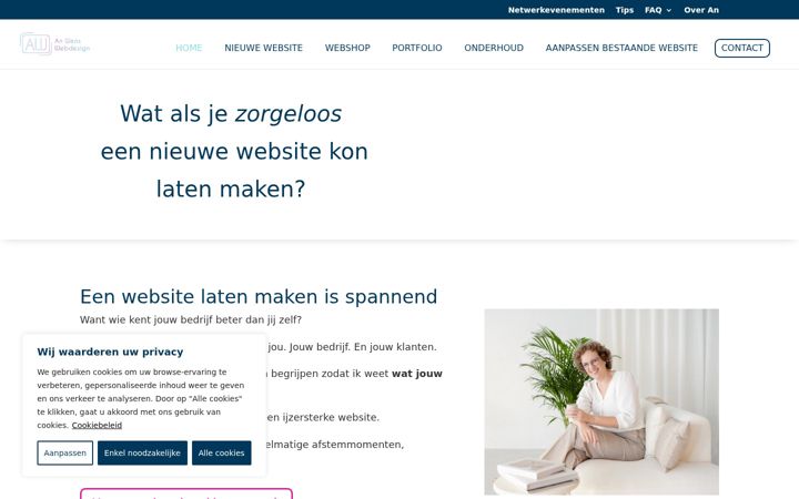Skjermbilde av an-wens-webdesign.be