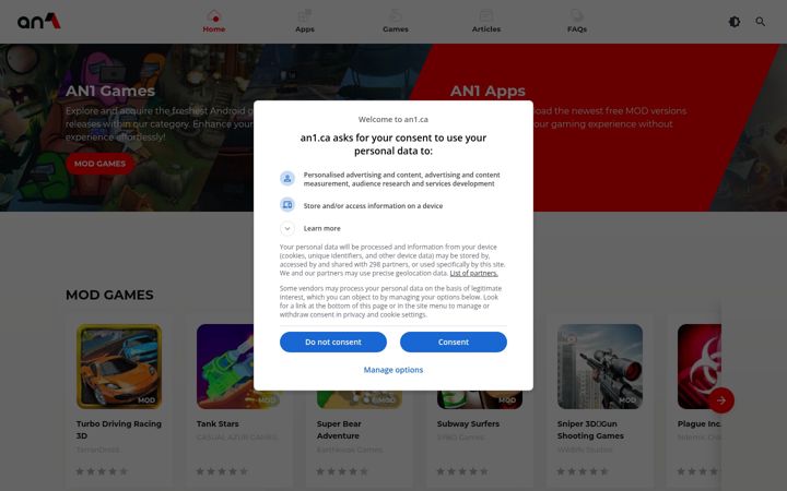 Screenshot of an1.ca