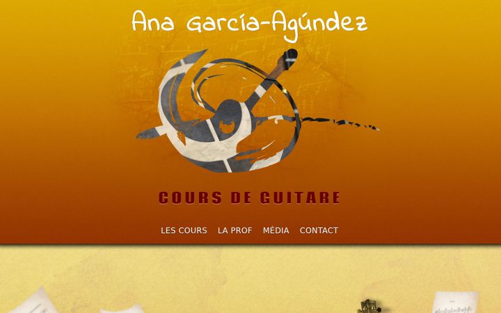Screenshot of ana-cours-guitare.fr