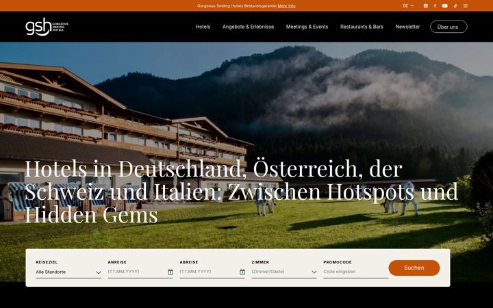 Screenshot of ana-hotels.com
