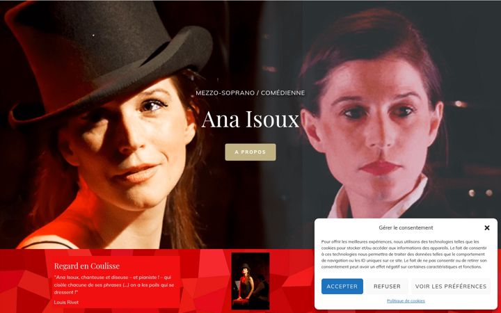 Snímek obrazovky ana-isoux.fr