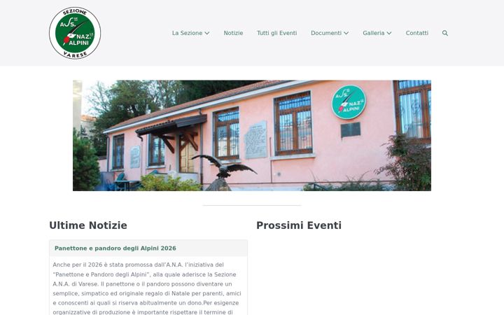 Screenshot of ana-varese.it