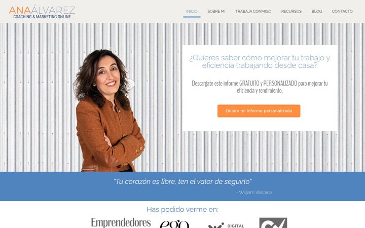 Screenshot of anaalvarezmas.com