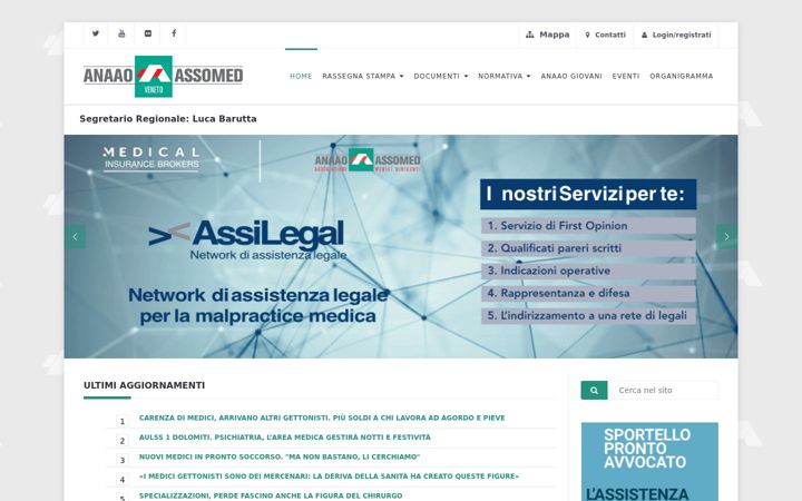 Skärmbild av anaaoveneto.it