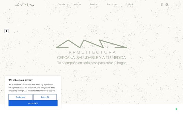 Screenshot of anaarquitectura.es